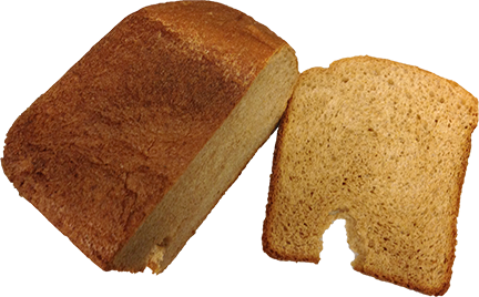 Bacon bread cut